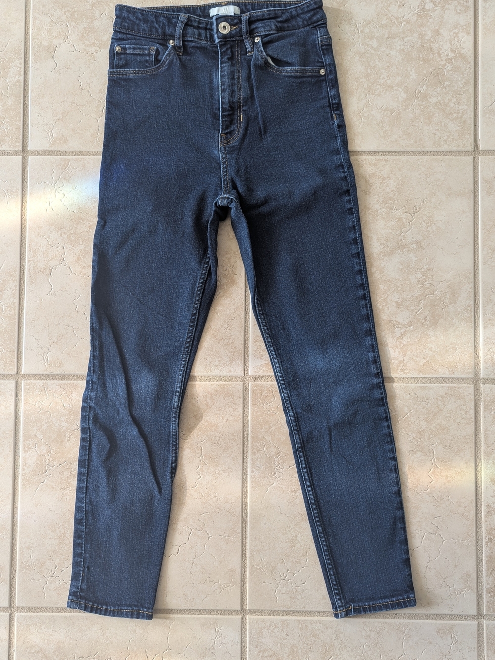 H&M Dark Indigo High-Rise Skinny Jeans